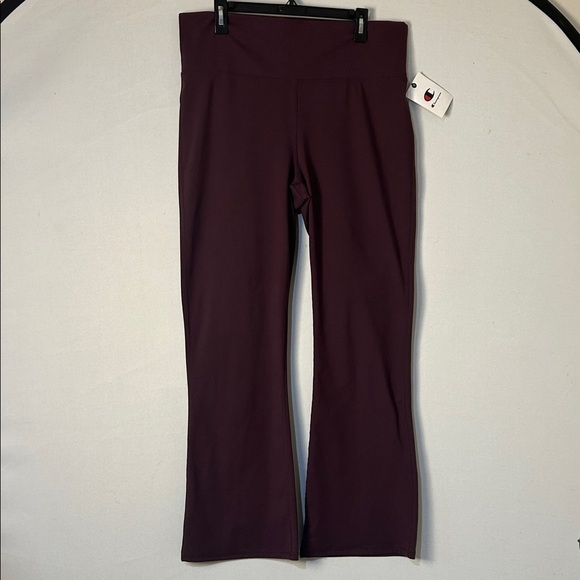 Champion Pants - Champion Women’s Black Soft Touch Flare Leggings Burgundy Size 2XL. NWT